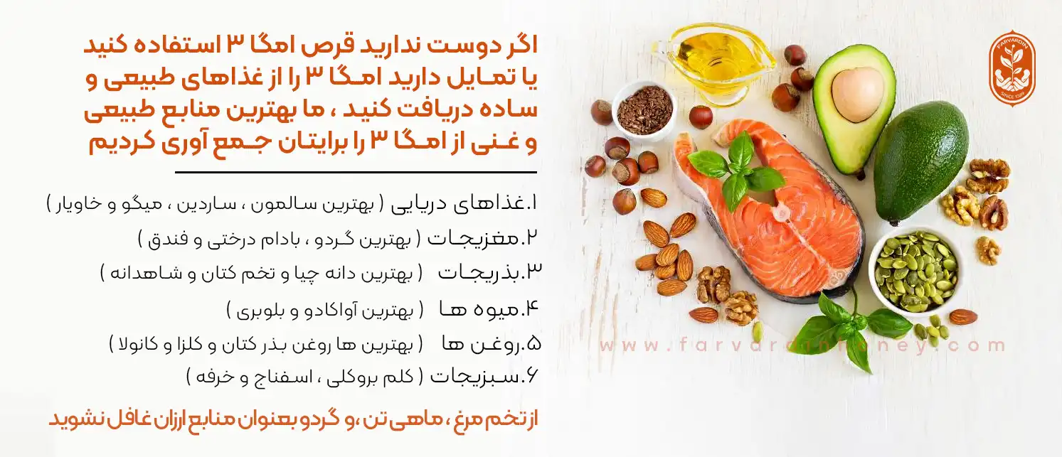 منابع امگا 3_غذاهای دارای امگا3_منابع غنی از امگا3