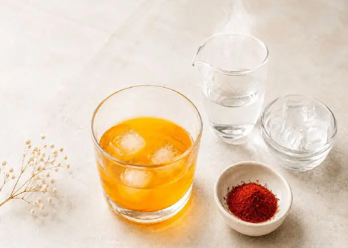 روش دم کردن زعفران با آب گرم یخ