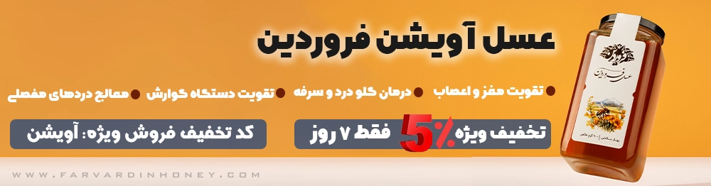 پاپ آپ عسل آویشن داخل مطلب بلاگ